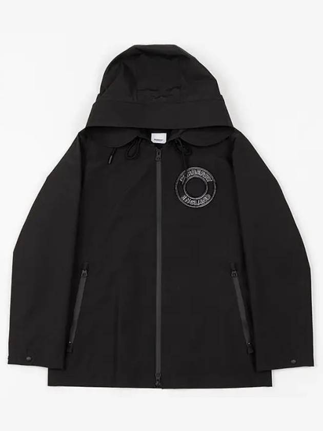 Chest Logo Poly Hooded Jacket - BURBERRY - BALAAN 2