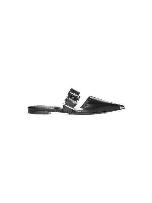 Punk Flat Mules Black - ALEXANDER MCQUEEN - BALAAN 2