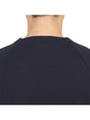 Metropolis Rubber Logo Sweatshirt Navy - CP COMPANY - BALAAN 8