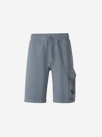 Bermuda Knit Cargo Shorts Blue - CP COMPANY - BALAAN 2