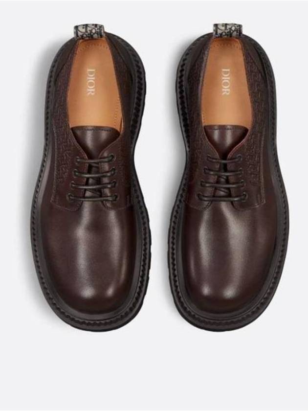 Buffalo Bossed Oblique Motif Derby Brown - DIOR - BALAAN 5