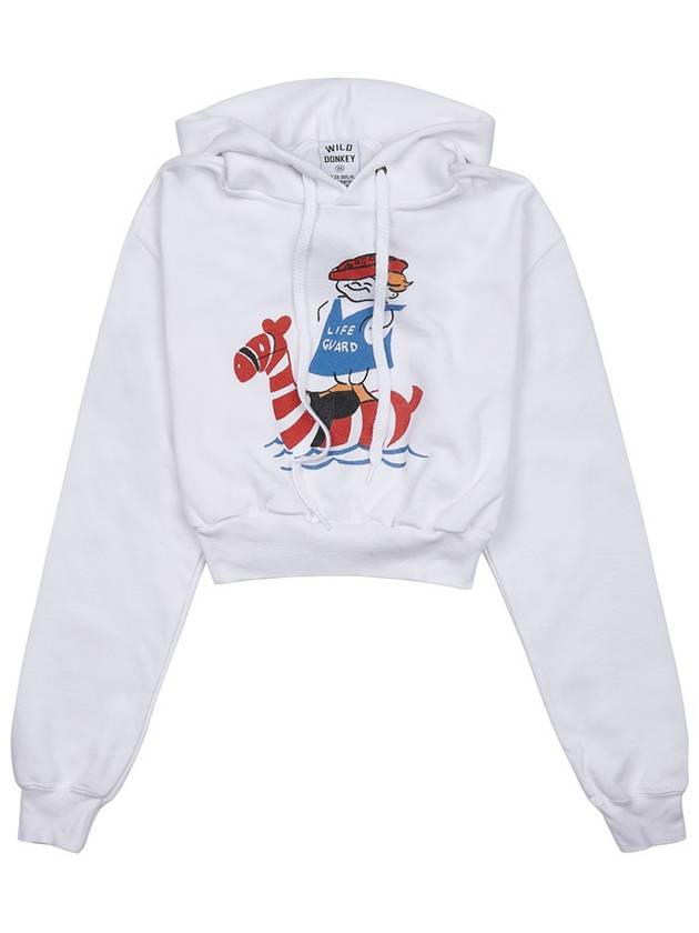 Wild Donkey Women s Life Guard Hooded Sweatshirt FC WHITE - WILD DONKEY - BALAAN 9