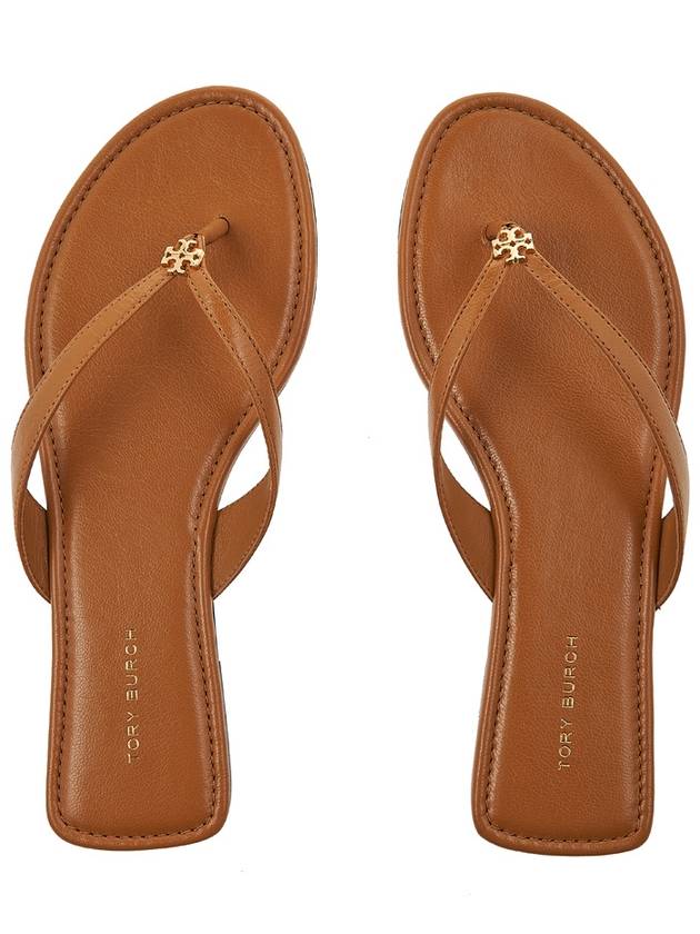 tongue strap leather flip flops - TORY BURCH - BALAAN 7