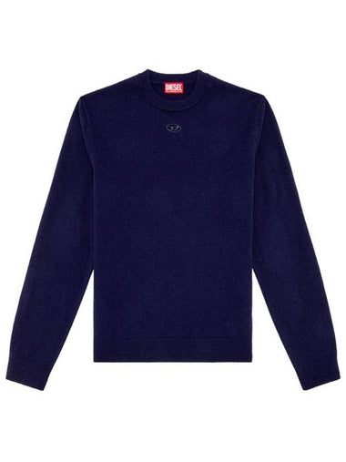 K-Vieri Logo Embroidery Sweatshirt Dark Blue - DIESEL - BALAAN 1