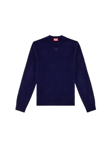 K-Vieri Logo Embroidery Sweatshirt Dark Blue - DIESEL - BALAAN 1