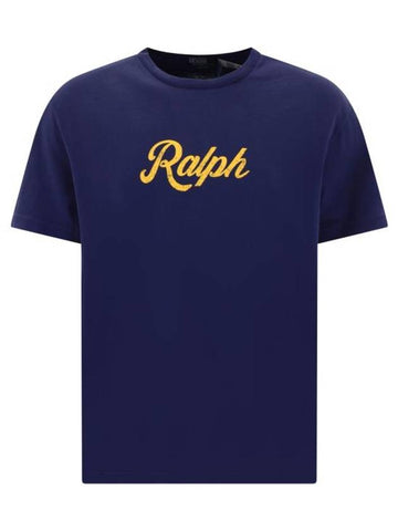 Ralph Print Short Sleeve T-Shirt Navy - POLO RALPH LAUREN - BALAAN 1