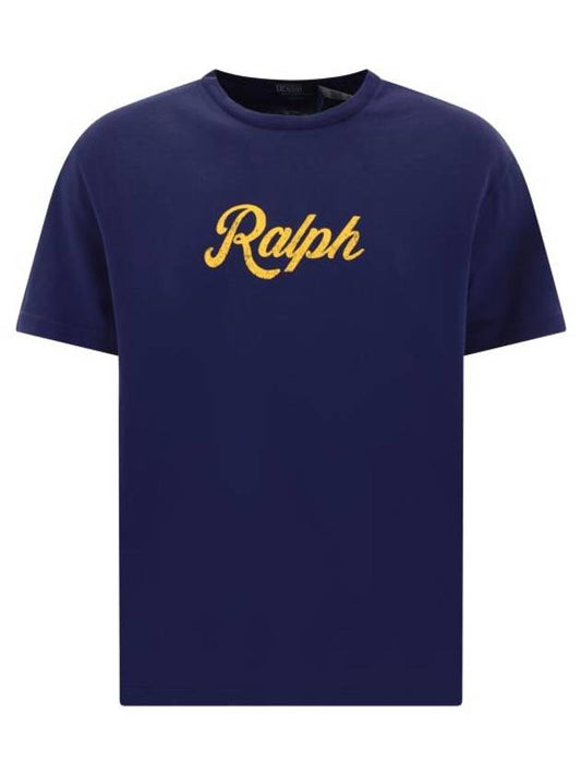 Ralph Print Short Sleeve T-Shirt Navy - POLO RALPH LAUREN - BALAAN 1