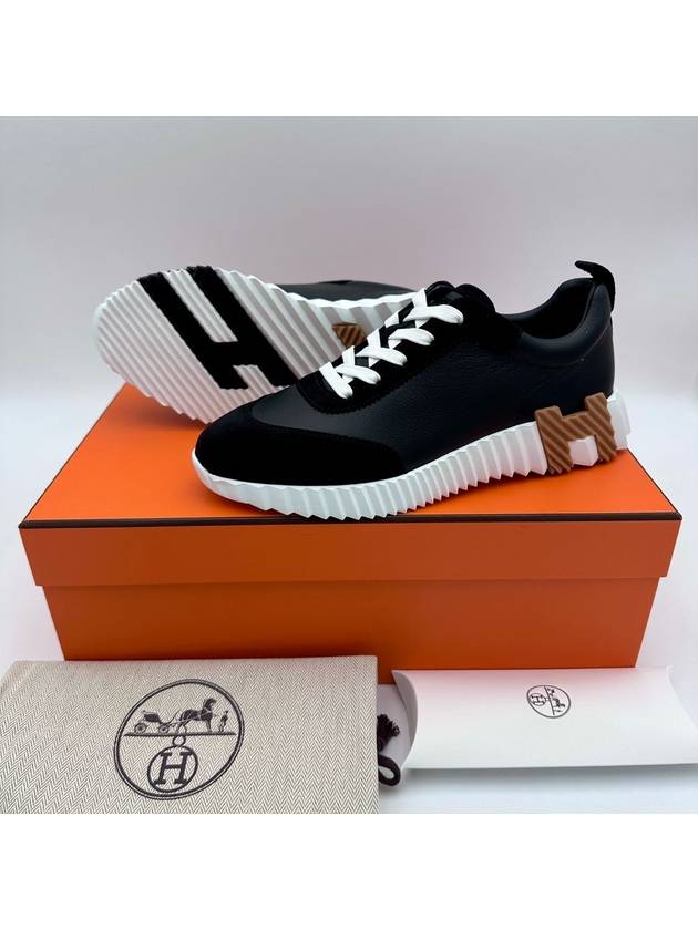 Bouncing Low Top Sneakers Noir - HERMES - BALAAN 3