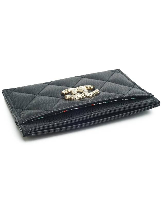 Card wallet slot CC PINS black champagne gold full set - CHANEL - BALAAN 4