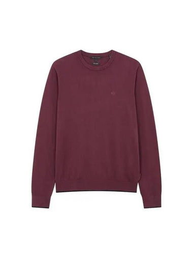 Men s Cashmere Cotton Crew Neck Knit Wine 270502 - ARMANI EXCHANGE - BALAAN 1