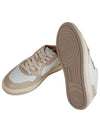 Men's Medalist Low Leather Sneakers Beige - AUTRY - BALAAN 3