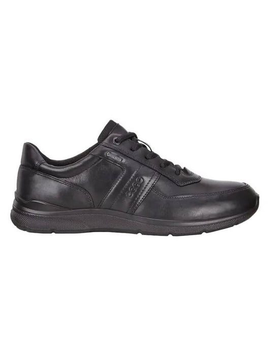Leather Embossed Rugo Low Top Sneakers Black - ECCO - BALAAN 1