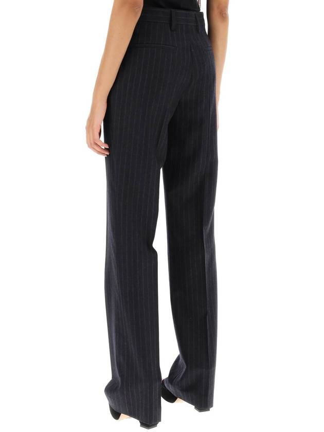 pinstripe flannel parchia trousers - DRIES VAN NOTEN - BALAAN 3