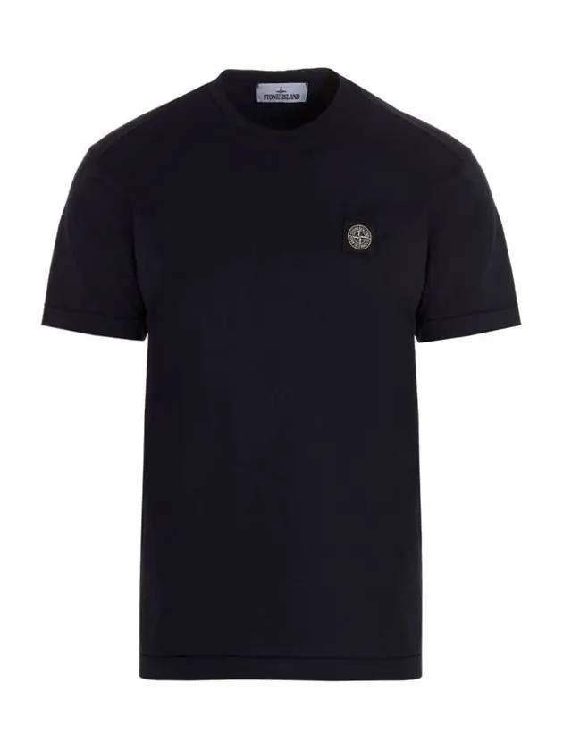 Wappen Logo Patch Short Sleeve T-Shirt Navy - STONE ISLAND - BALAAN 2