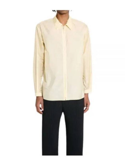 24 LIGHT NYLON ZIP SHIRT YELLOW A24SS02DN up - AURALEE - BALAAN 1