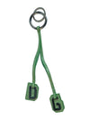 D G logo light green leather 3 color charm key ring - DOLCE&GABBANA - BALAAN 1