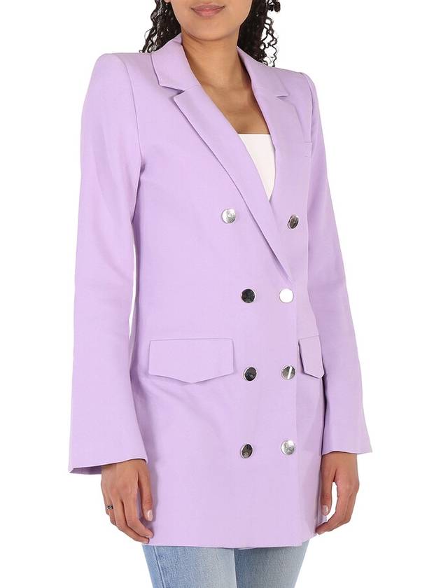 Filles A Papa Ladies Purple Wool Double Breasted Long Coat, Brand Size 0 - FILLES A PAPA - BALAAN 2