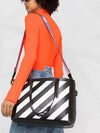 Diagonal Stripe Shopper Bag OWNA142S 21LEA001 1001 - OFF WHITE - BALAAN 4