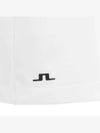 Golfwear Thea Rubber Logo Skirt White - J.LINDEBERG - BALAAN 5