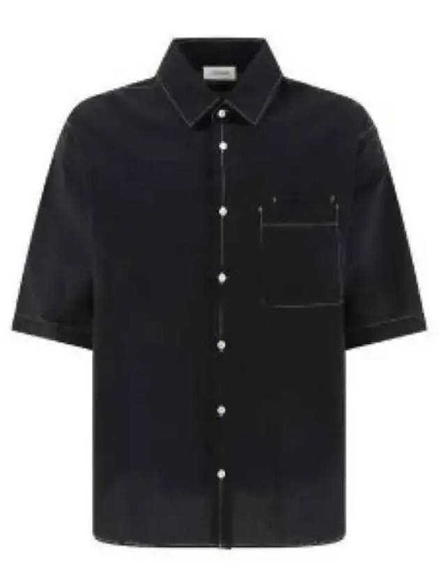 Double Pocket Short Sleeve Shirt Black - LEMAIRE - BALAAN 2