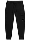 Diagonal Fleece Cargo Track Pants Black - CP COMPANY - BALAAN 3