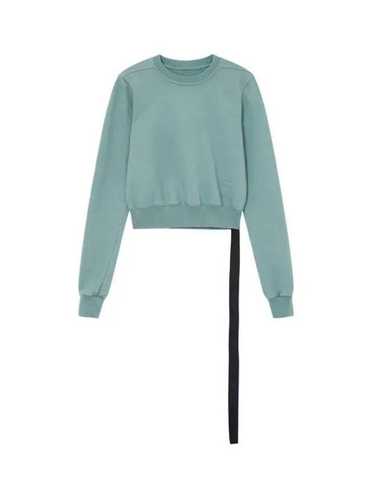 WOMEN DRKSHDW Cropped Crew Neck Sweatshirt Green 270965 - RICK OWENS - BALAAN 1