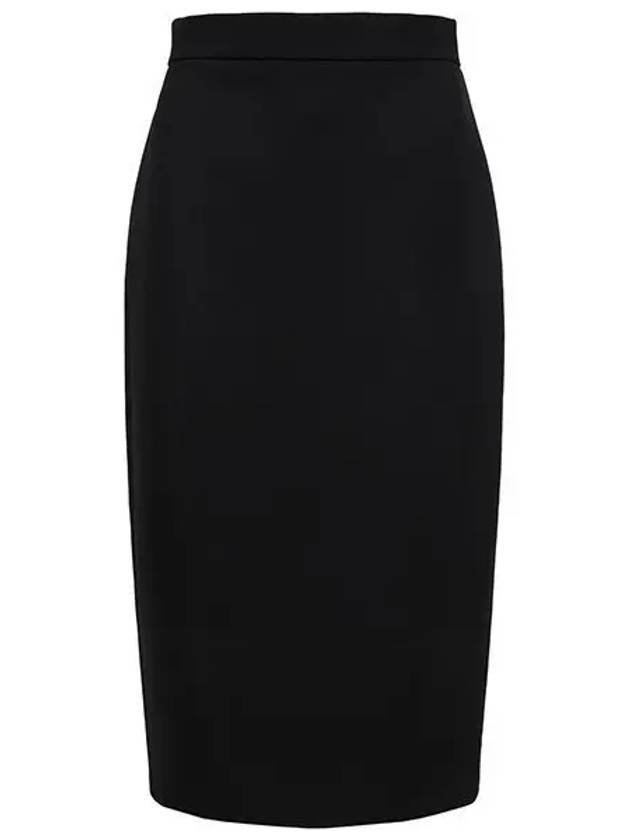 Black Rubiana Midi Skirt LUBIANA 004 1209560 - MAX MARA - BALAAN 1