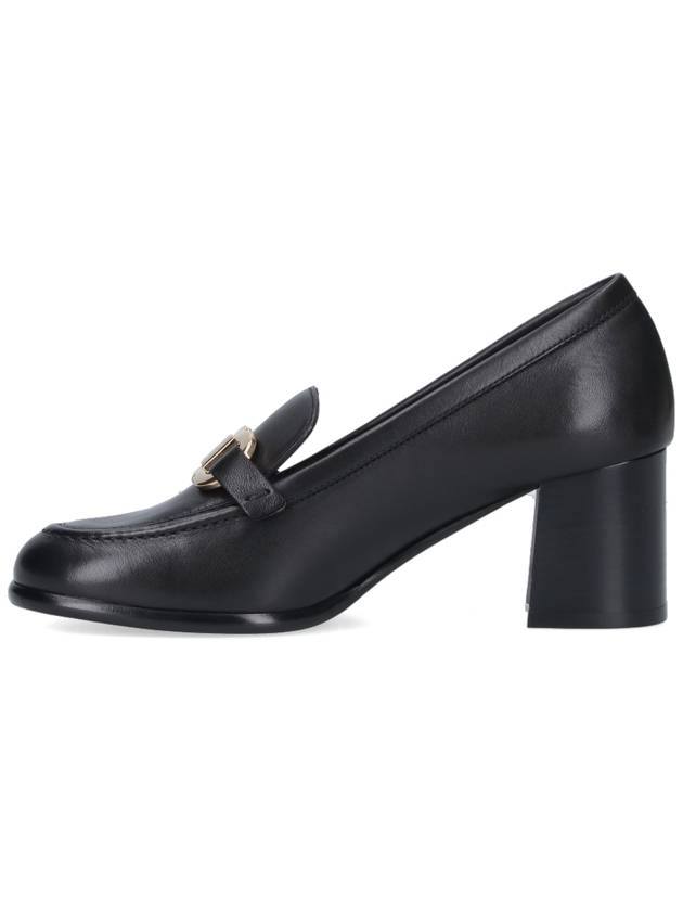 Gancini Ornament Heel Loafer Black - SALVATORE FERRAGAMO - BALAAN 4