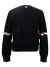 Men's Milan Stitch Armband Crew Neck Knit Top Navy - THOM BROWNE - BALAAN 4