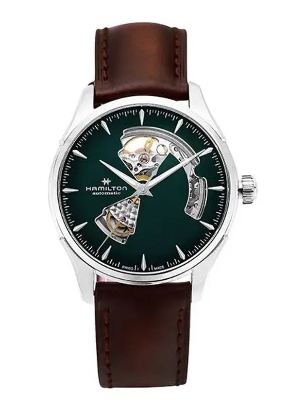 Jazzmaster Open Heart Automatic Watch Green - HAMILTON - BALAAN 3