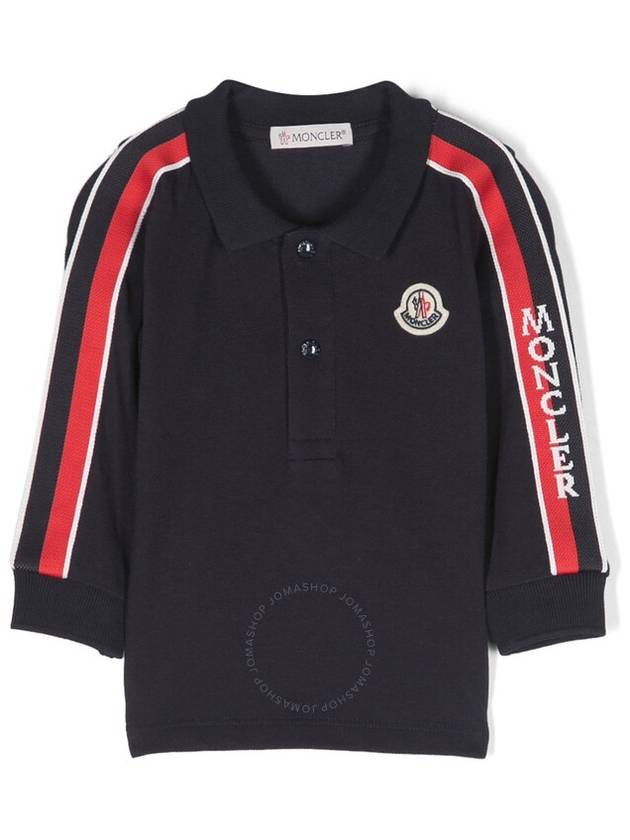 Moncler Striped Polo Shirt, Size 2 - MONCLER - BALAAN 1