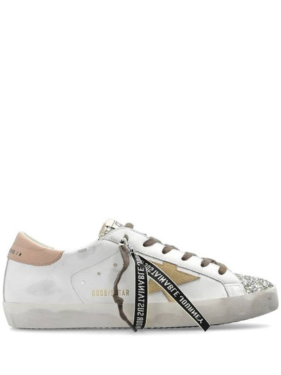 Platinum Glitter Toe Leather Low Top Sneakers White - GOLDEN GOOSE - BALAAN 2