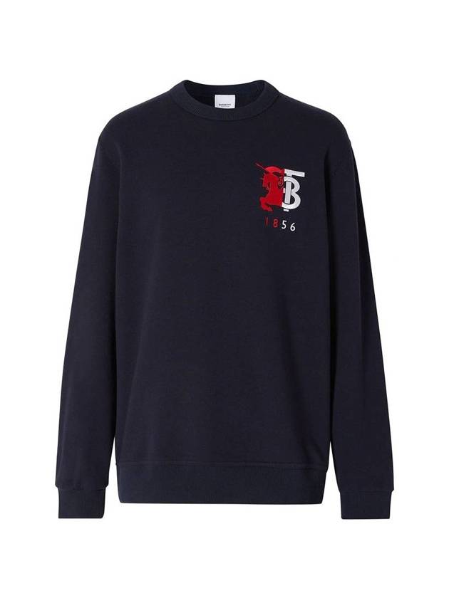 Contrast Logo Sweatshirt Black - BURBERRY - BALAAN 1