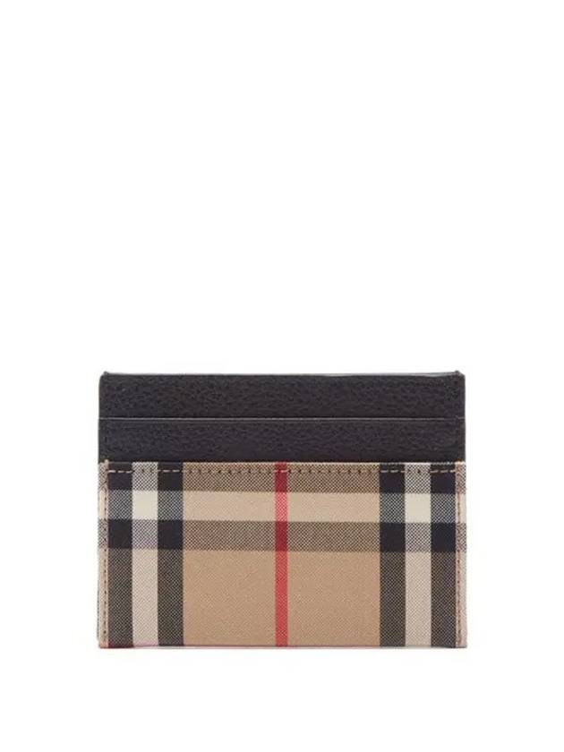 Sandon Vintage Check Card Wallet Black - BURBERRY - BALAAN 3