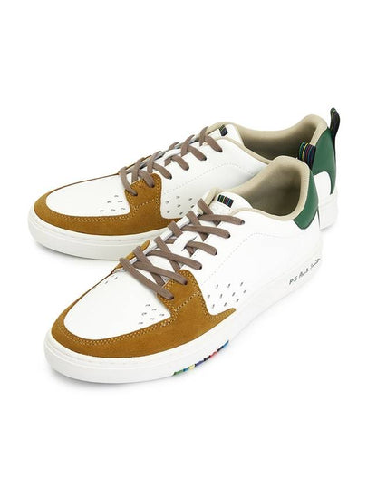 Cosmo Color Block Leather Low Top Sneakers White - PAUL SMITH - BALAAN 2