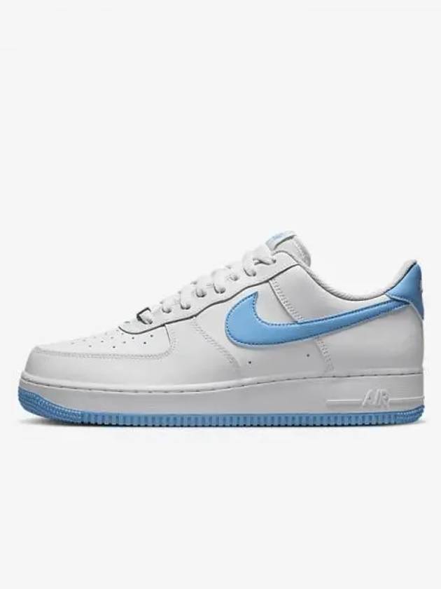 Air Force 1 07 Low Top Sneakers White Blue - NIKE - BALAAN 2