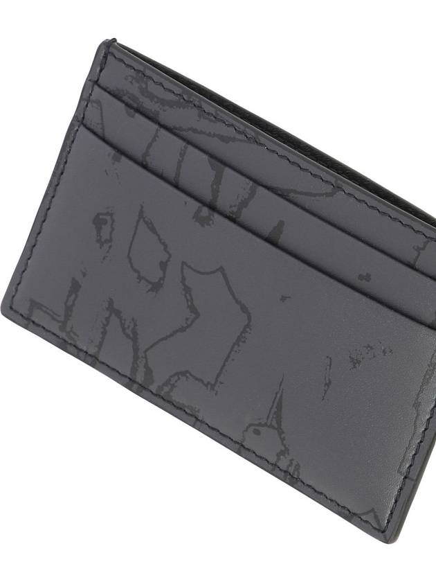 Graffiti Logo Card Wallet Black - ALEXANDER MCQUEEN - BALAAN 4