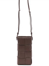 Cassette Intrecciato Mini Cross Bag Brown - BOTTEGA VENETA - BALAAN 5