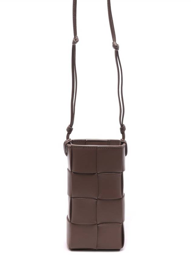 Cassette Intrecciato Mini Cross Bag Brown - BOTTEGA VENETA - BALAAN 5