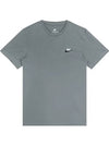 Sportswear Club Short Sleeve T-Shirt Grey - NIKE - BALAAN 3