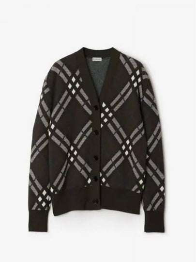 Checked wool blend cardigan 8093493 - BURBERRY - BALAAN 2