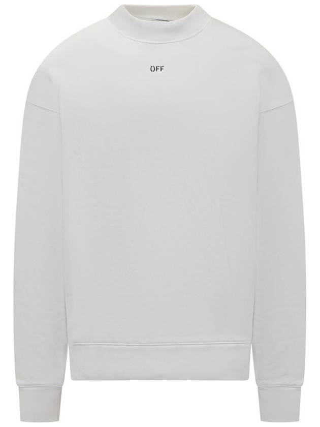 Hooded Sweatshirt OMBA054C99FLE006 0110 White - OFF WHITE - BALAAN 2