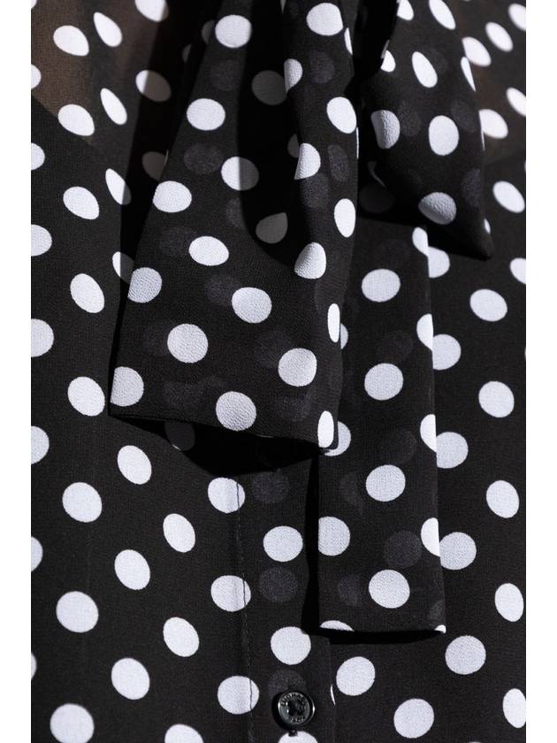 Michael Michael Kors Polka Dot Pattern Shirt, Women's, Black - MICHAEL KORS - BALAAN 5