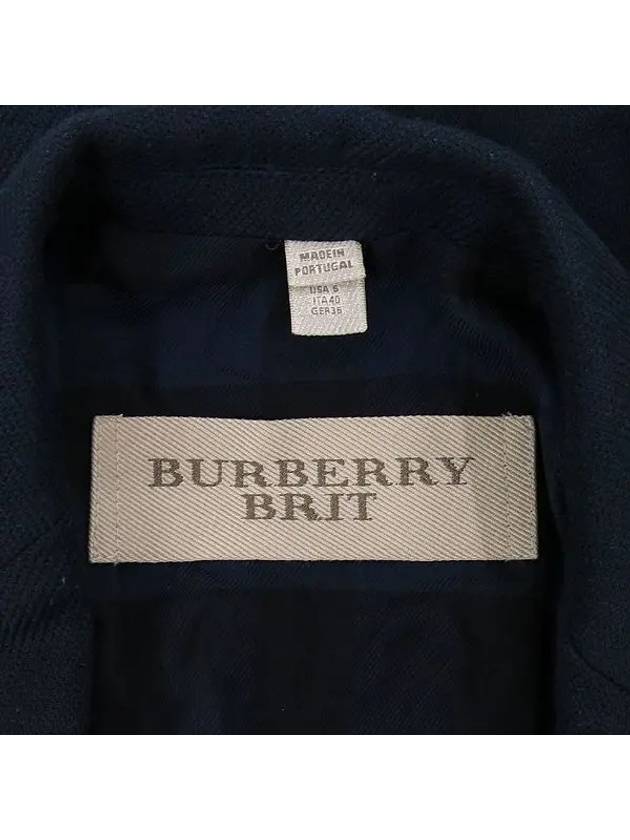 Smith Market Used Luxury Navy Jacket Women s Clothing - BURBERRY - BALAAN 4