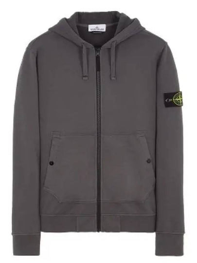 Compass Logo Patch Zip Up Hoodie Grey - STONE ISLAND - BALAAN 2