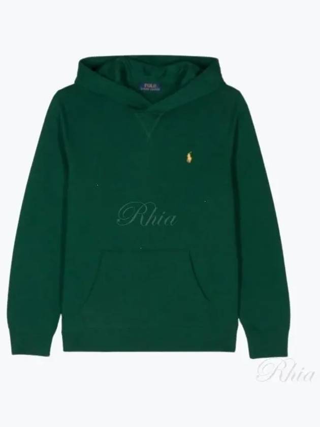 Kids Embroidered Logo Hoodie Green - POLO RALPH LAUREN - BALAAN 2