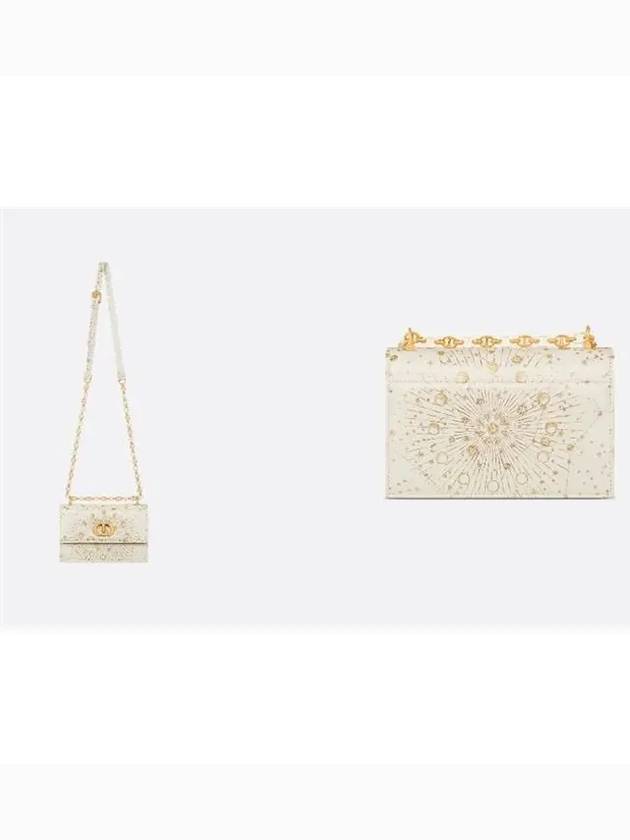 Miss Caro Gold Tone Dior Astral Print Mini Bag Cross Bag Latte - DIOR - BALAAN 5