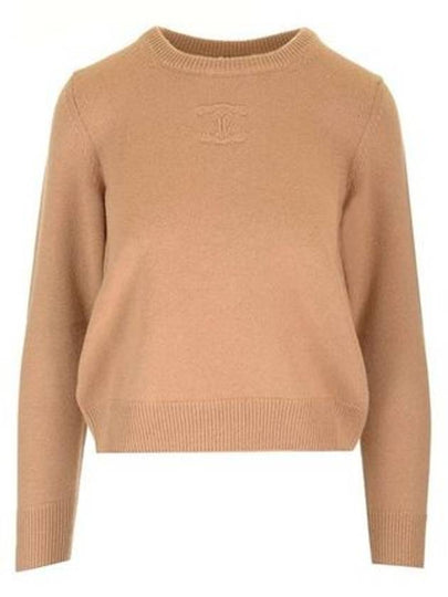 Women s Knit Top C line Sweaters Brown - CELINE - BALAAN 2