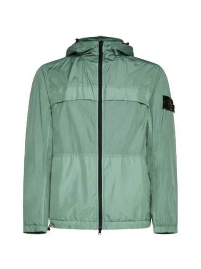 Crinkle Reps Hooded Jacket Light Green - STONE ISLAND - BALAAN 2