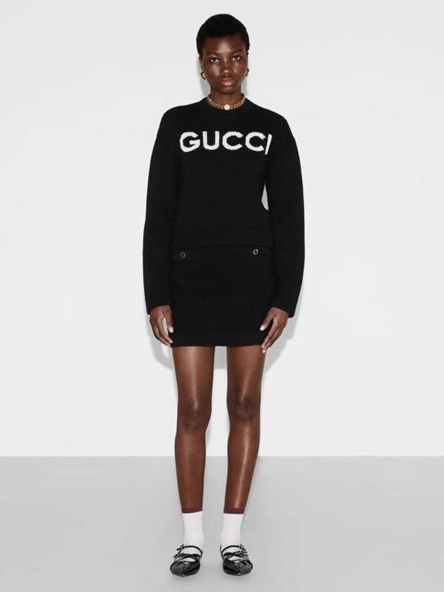 Pullover 770072 XKEBC 1289 BLACK IVORY - GUCCI - BALAAN 3